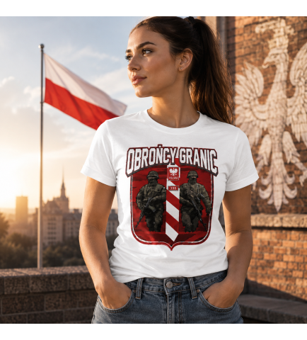 KOSZULKA DAMSKA PATRIOTYCZNI OBRONCY GRANIC 2